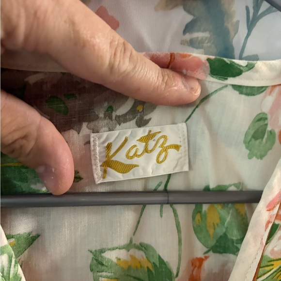 Vintage Floral Sleeveless Nightgown - Picture 5 of 8